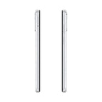 Motorola E32 misty silver phone showing full body