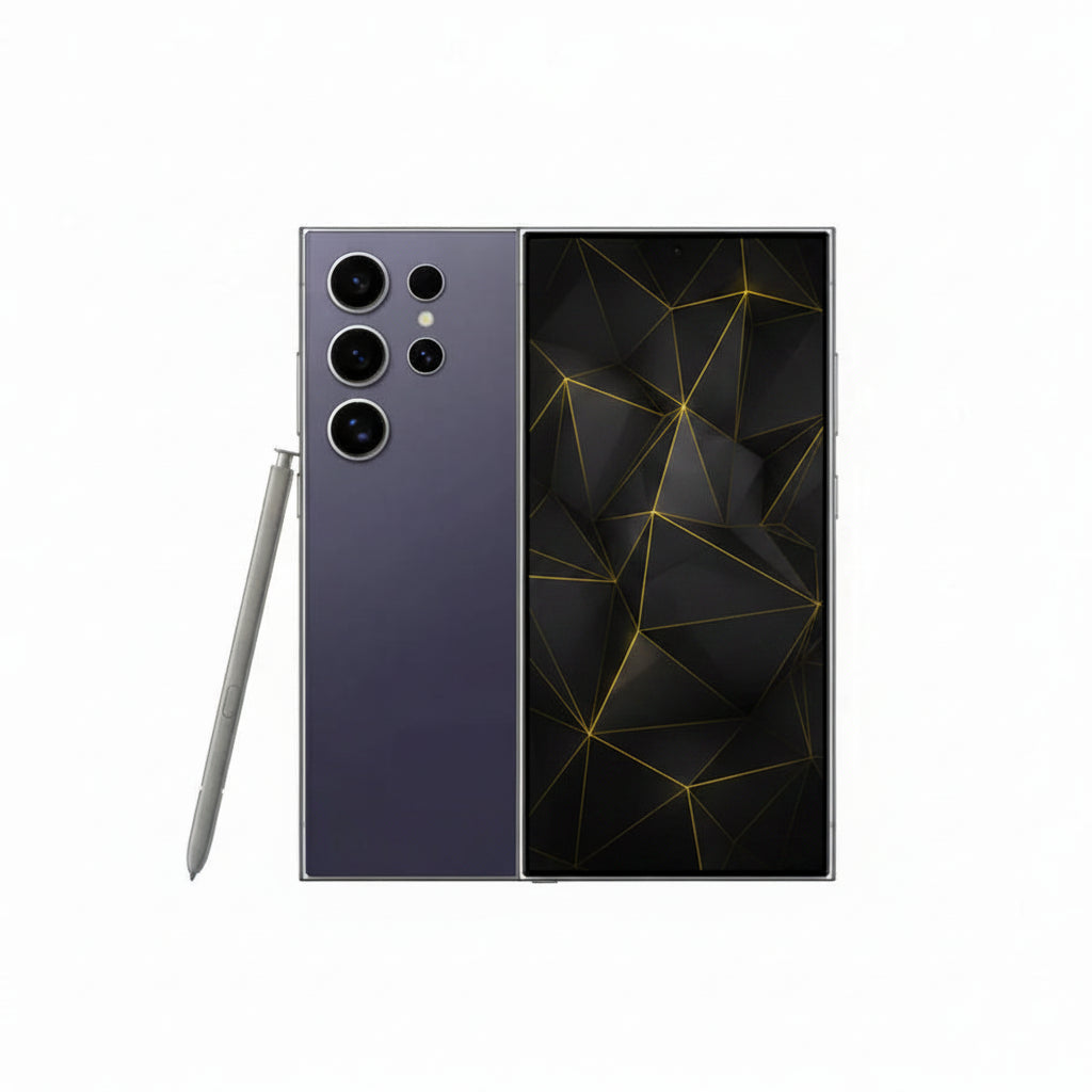 Galaxy S24 Ultra 256GB / 512GB / 1TB- Titanium Black Grey Violet Yellow Orange Blue Green - Good - Refurbished (Copy) Samsung