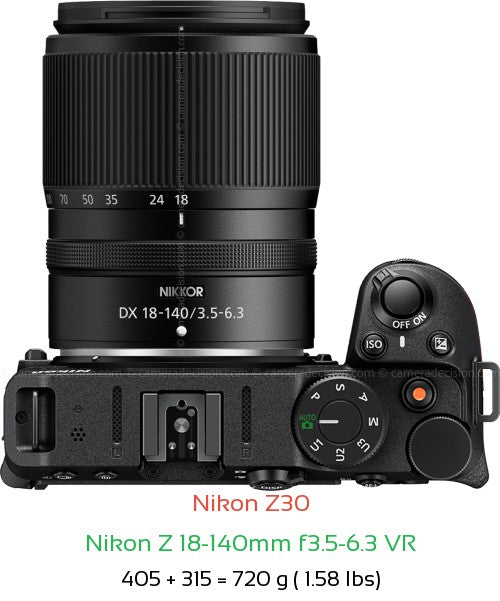 Nikon Z30 Mirrorless Camera + 18-140mm VR Kit – 20.9MP DX Vlogging & Travel Bundle