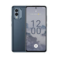 Side-angled view highlighting Nokia X30 Ice White screen edge