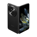 Front view of OPPO Find N3 black fully open showing large AMOLED screen