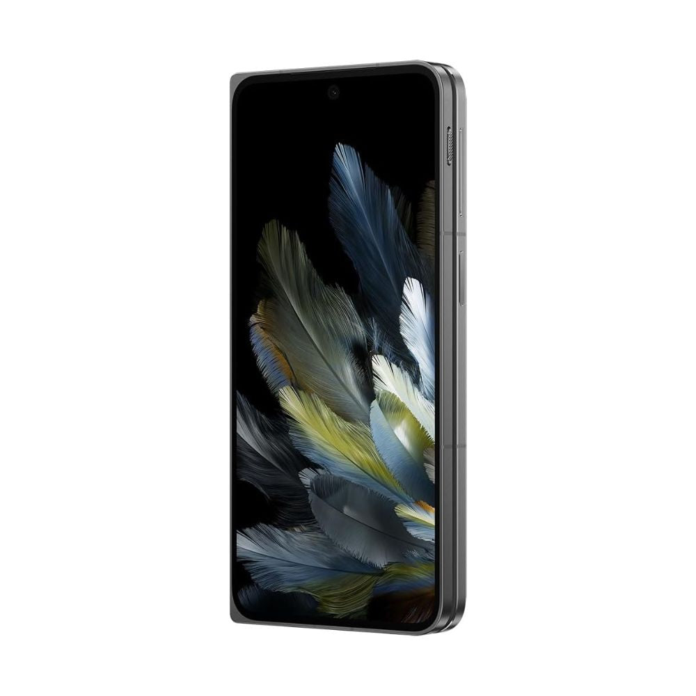 OPPO Find N3 black shown angled highlighting display and foldable form factor