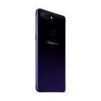 OPPO R15 Pro cosmic purple phone angled with screen visible