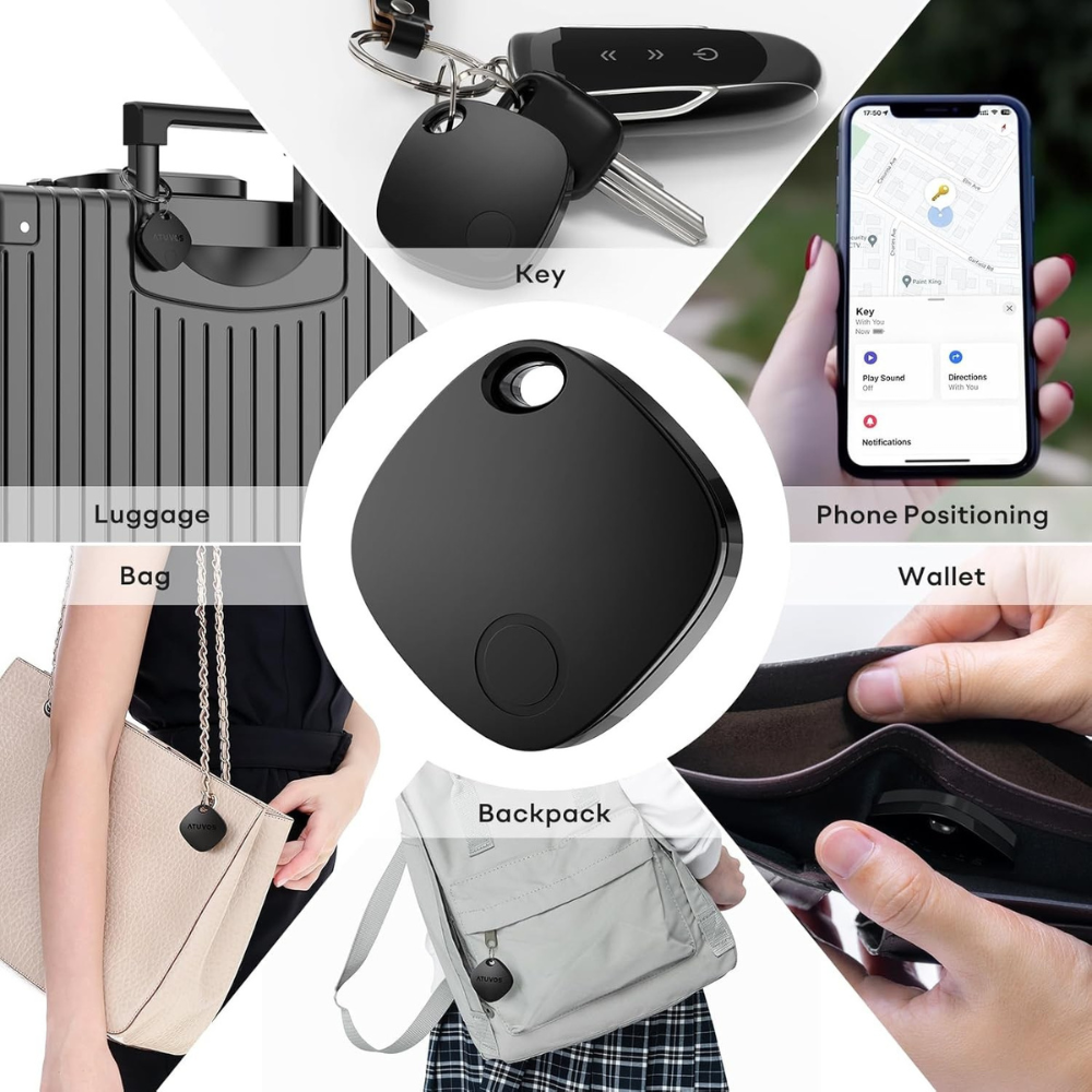 Tristar Air Tag With Bluetooth - Item Finder 2 Pack - Black