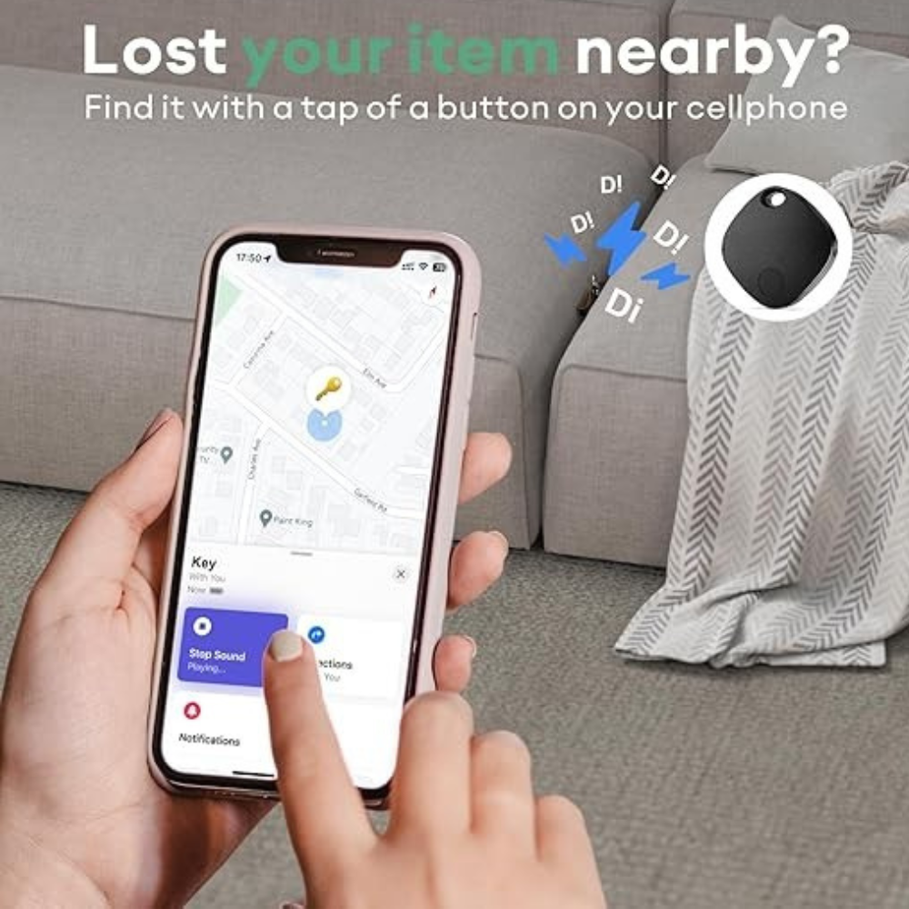 Tristar Air Tag With Bluetooth - Item Finder 2 Pack - Black