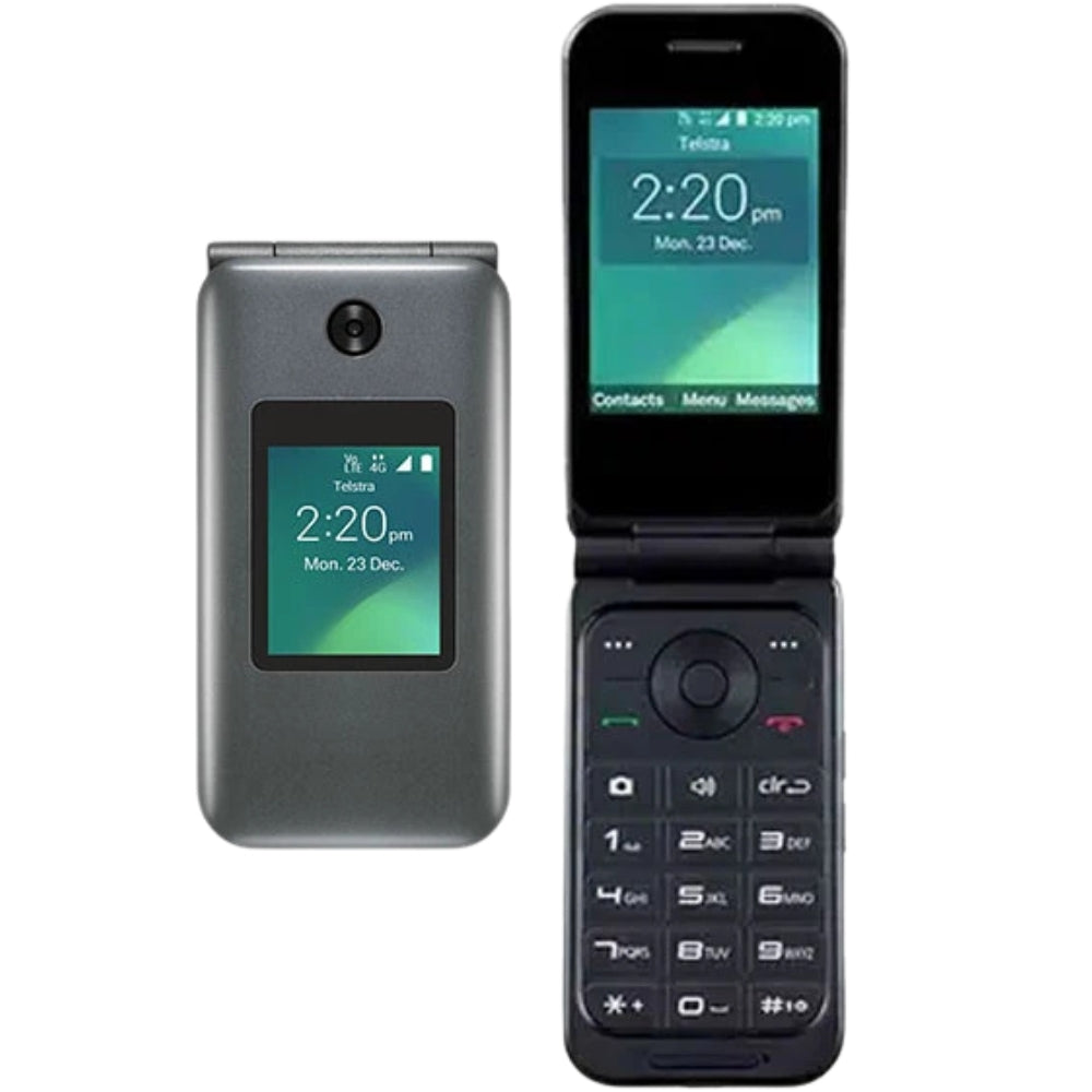 Telstra Flip 3 – 4G Seniors Flip Phone – Black - Excellent – Refurbished