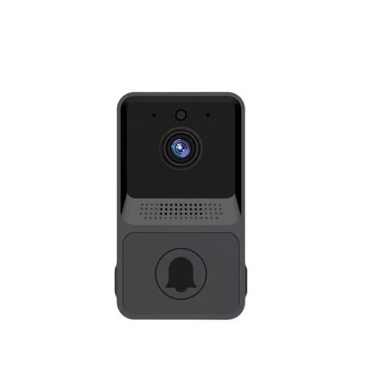 Smart Door Bell Rectangle Camera 1080P - Black