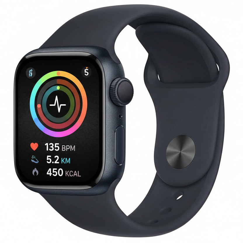 Apple Watch S7 Cellular 41mm Aluminium Case with Midnight Sport Band - with 80% battery - Pristine - Refurbished (Copy) Apple