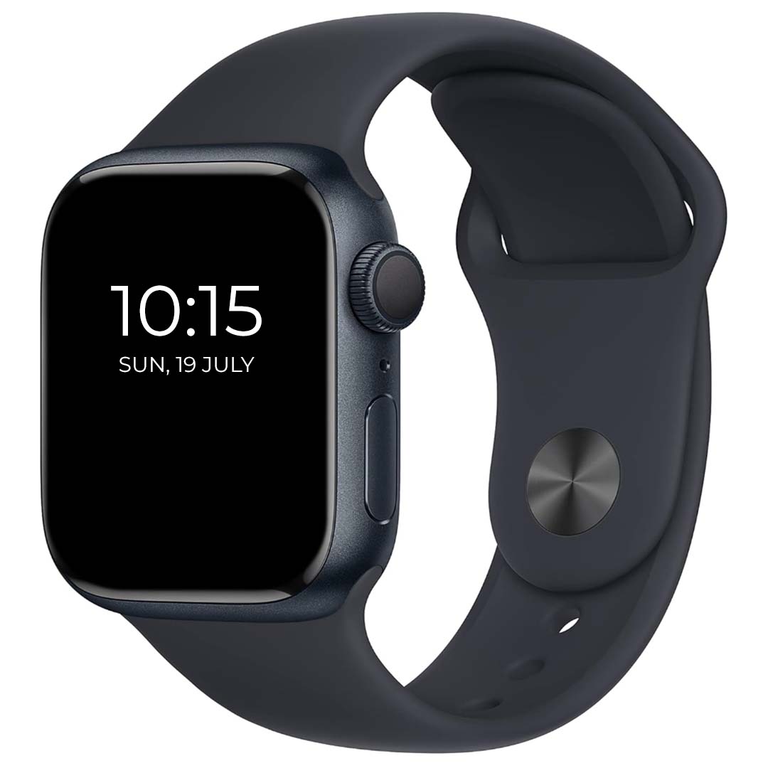 Apple Watch S7 GPS 41mm Aluminium Case with Midnight Sport Band 