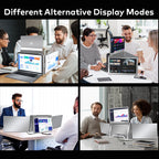 Trion 15.6" FHD Portable Monitor Quad Screen Triple Display Screen Extender for Laptops (Win10+, Mac M1/M2/M3) (AU Warranty) Trion