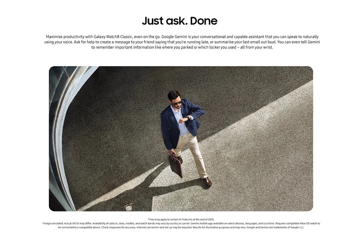 Samsung Galaxy Watch8 Classic 46mm Bluetooth - Black - Opened Never Used Samsung