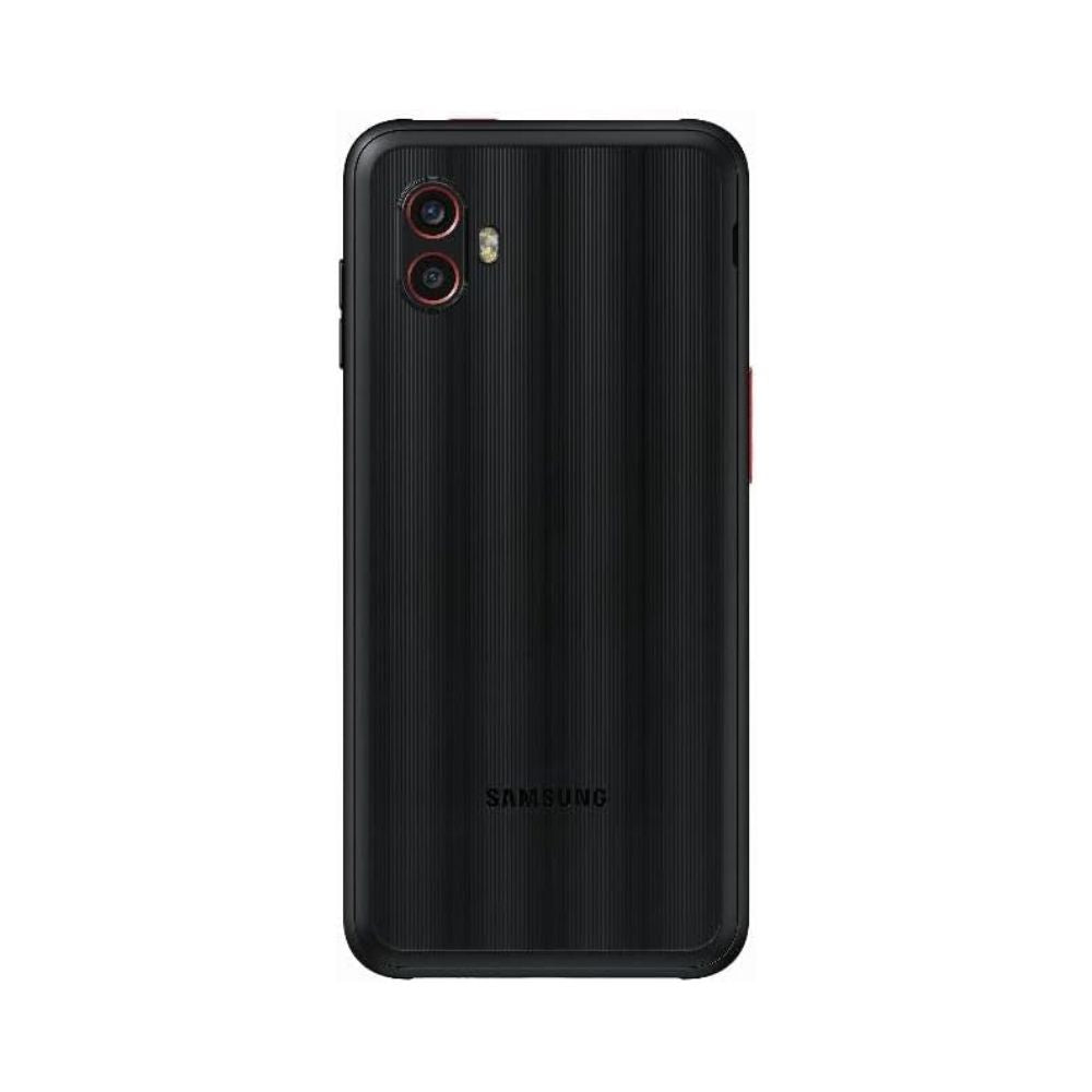 Samsung Galaxy Xcover 6 Pro 5G black phone angled front