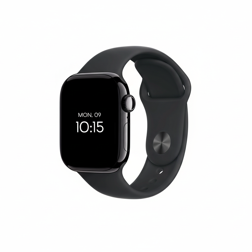 Apple Watch Series 10 42mm Jet Black Aluminium Case GPS + Cellular Sport Band-Black - AU Version