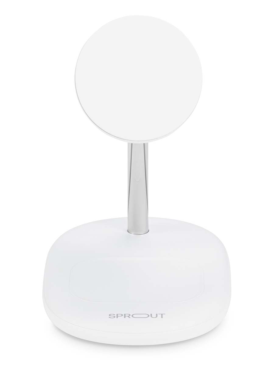 Sprout Qi2 2-in-1 Wireless Charger – White | Fast MagSafe - Pristine - Refurbished - (AU Version) Sprout