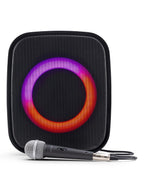 Sprout Soundloop Party Speaker – 60W RMS, LED Light Effects, Microphone & Guitar Inputs – Black  - (AU Version) Box Damage