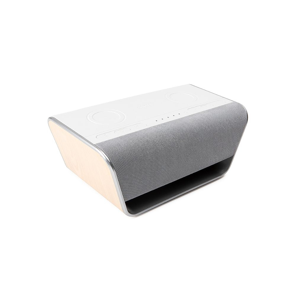 Sprout Immerse speaker angled front view with visible brand grill