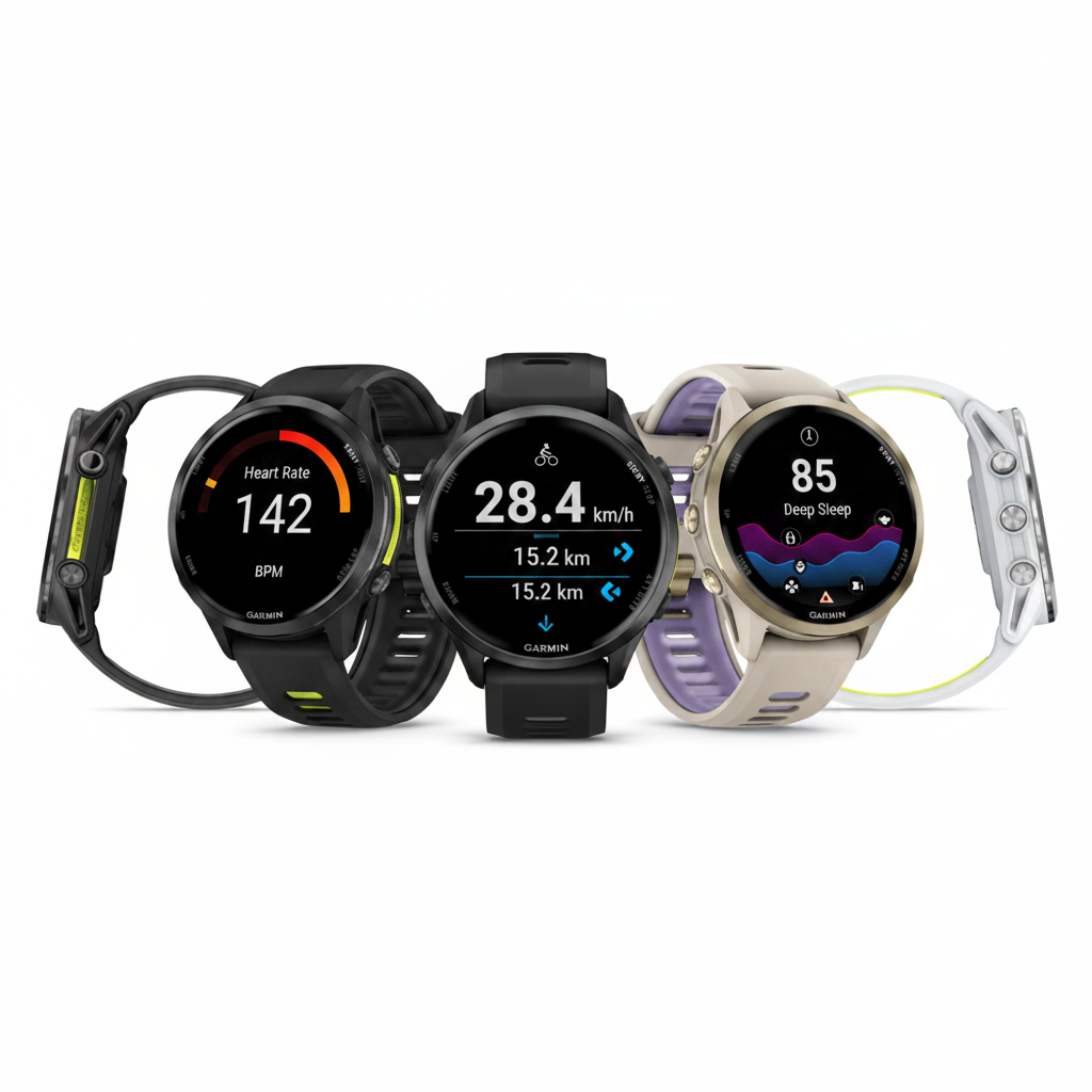 Garmin Forerunner 970 Smart Watch - Whitestone, French Gray Soft Gold, Black Carbon Gray (Copy) Garmin