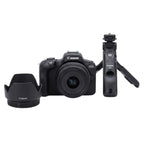 Canon EOS R50 Creator Bundle with Lens, Grip & Mic – Black