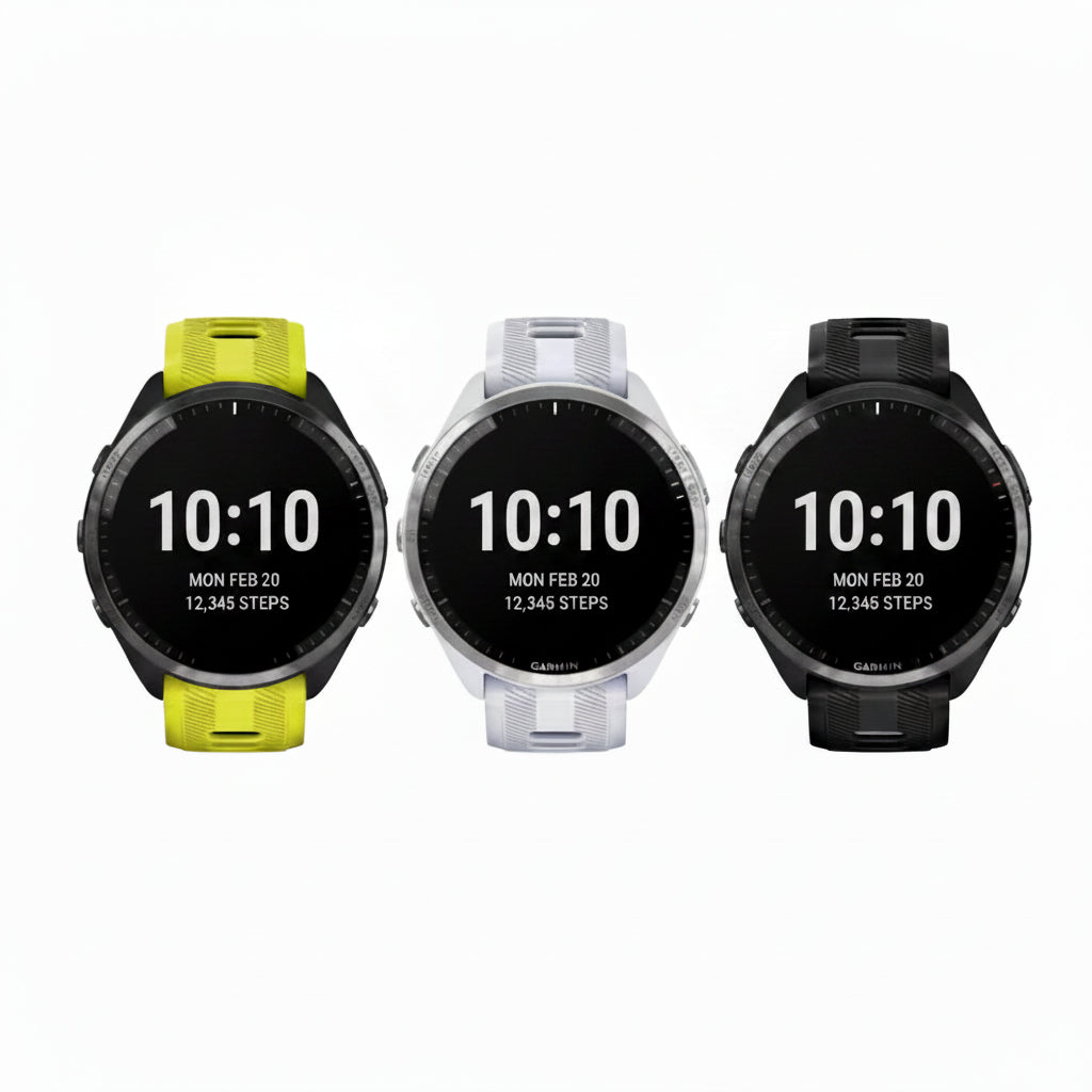 Garmin Forerunner 965 GPS Running Smartwatch - Black/Grey, Whitestone, Amp Yellow - Good - Refurbished (Copy) Garmin