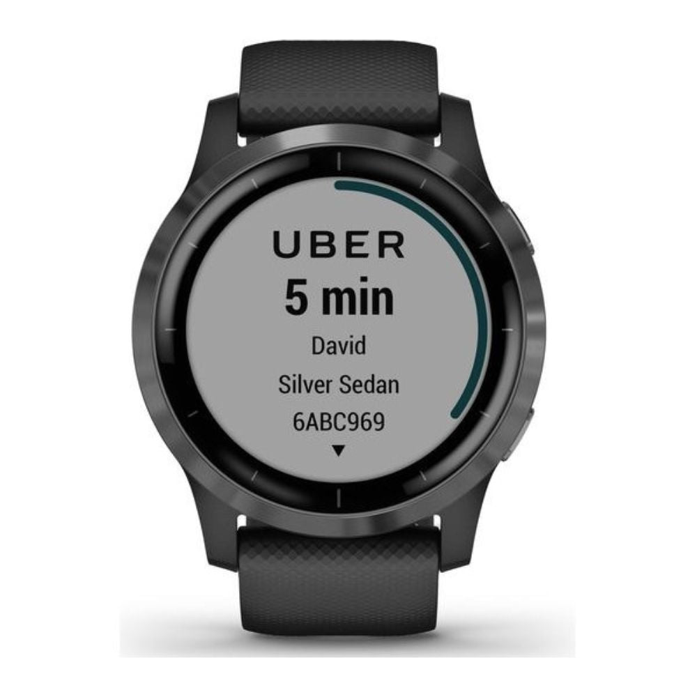 Garmin Vivoactive 4 large smartwatch slate grey with strap visible