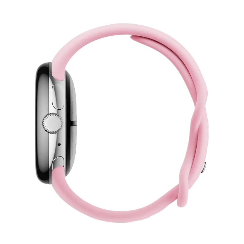 Google Pixel Watch 3 41mm LTE - 32GB - Silver - Rose Quartz Active Band Smartwatch - Pristine - Refurbished