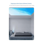 ZENTUS projector angled with projection lens clearly visible