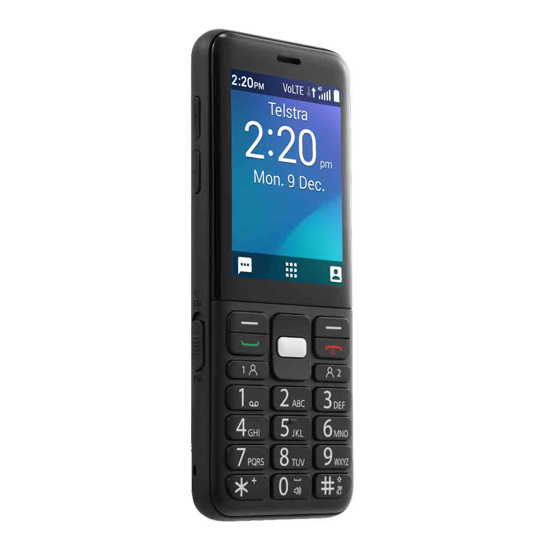 Refurbished ZTE Easycall 5 4GX Black – keypad front view emphasizing large buttons