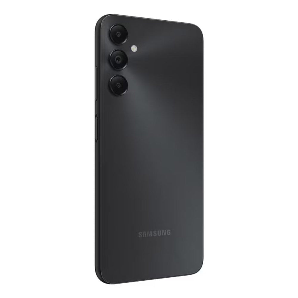 Galaxy A05s rear view highlighting textured Black finish