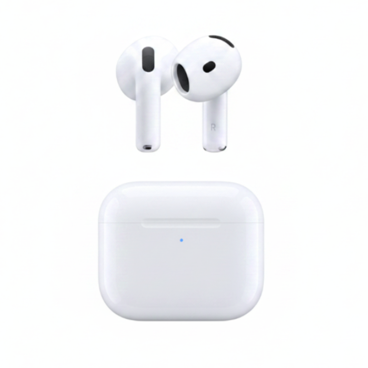 Apple AirPods 4 Wireless Bluetooth Earbuds with USB-C Charging Case - White - Acceptable - Refurbished Apple