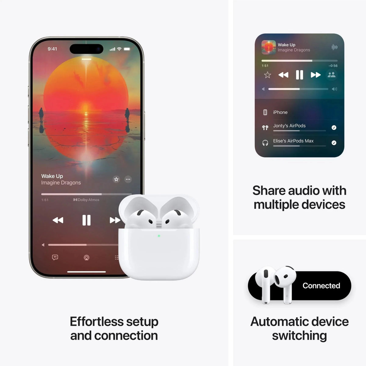 Apple AirPods 4 – White APPLE