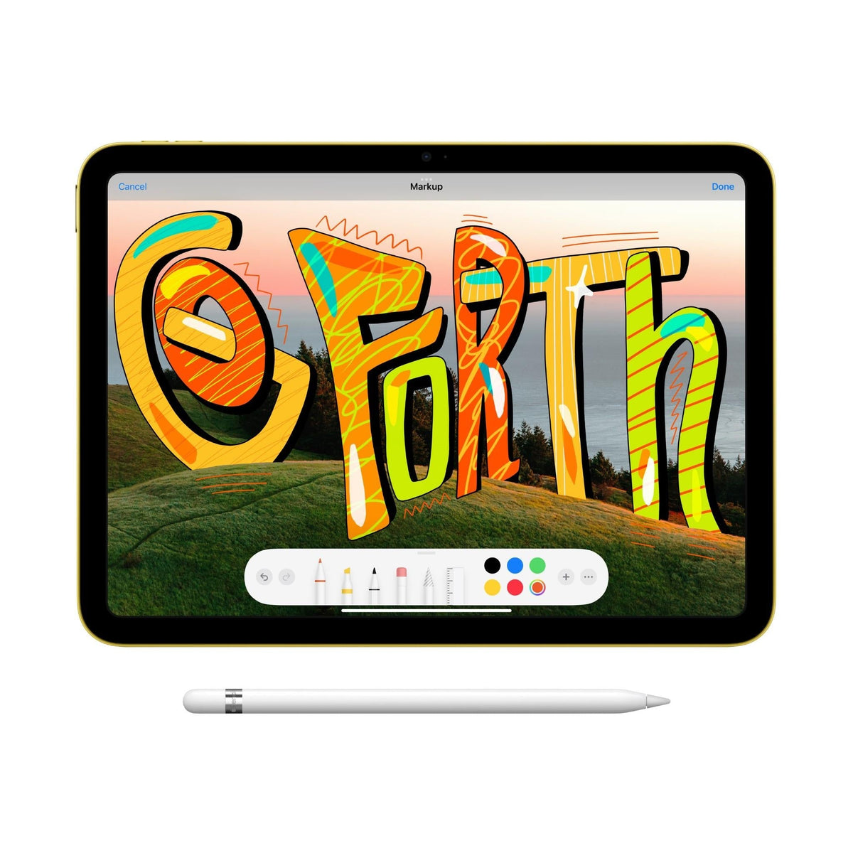 Apple iPad 10.9-inch 64GB Wi-Fi + Cellular (Yellow) [10th Gen] (Refurbished Grade-B)