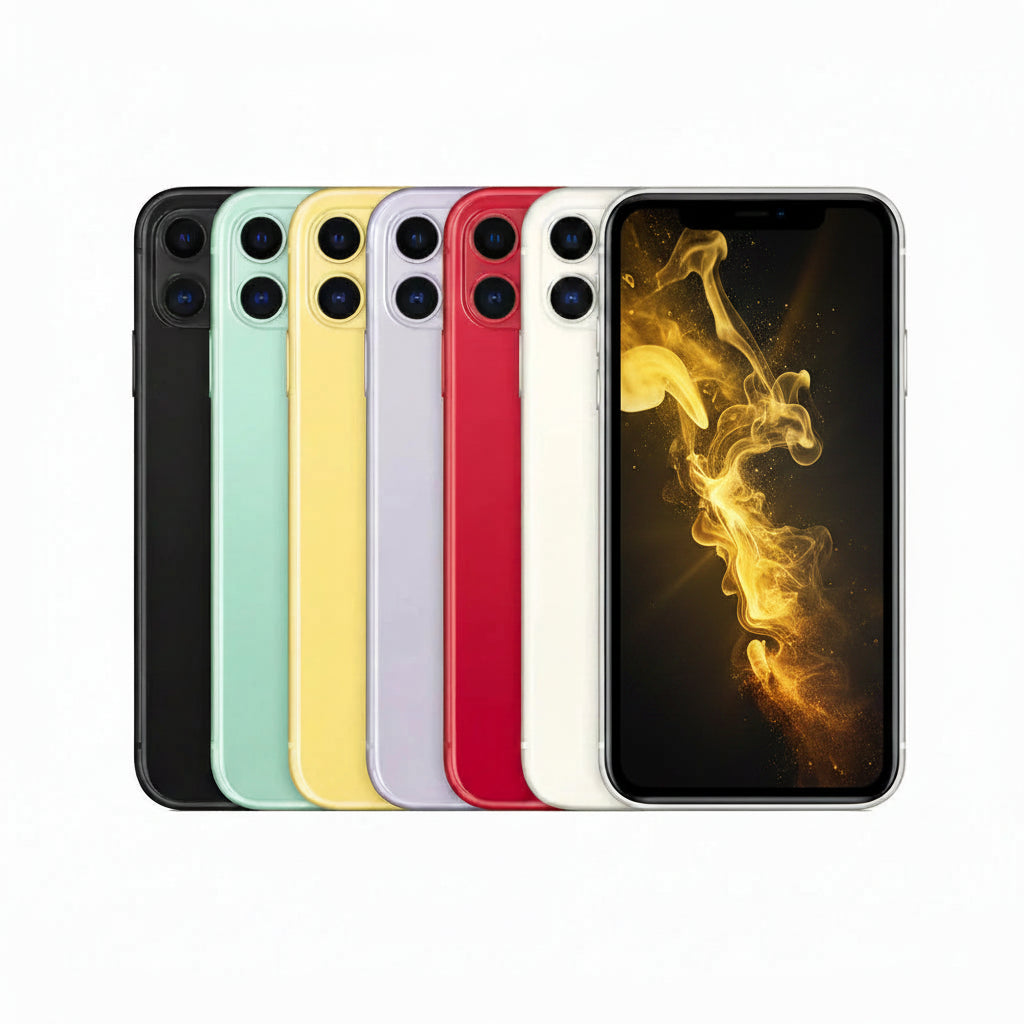 Apple iPhone 11 Smartphone - 64GB, 128GB, 256GB - Purple, Yellow, Green, Black, White,(PRODUCT)RED - Acceptable - Refurbished Apple