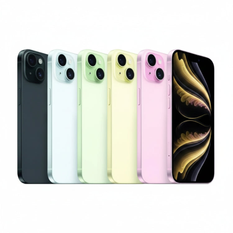 Apple iPhone 15 - 128GB / 256GB / 512GB - Pink, Yellow, Blue, Green & Black Apple