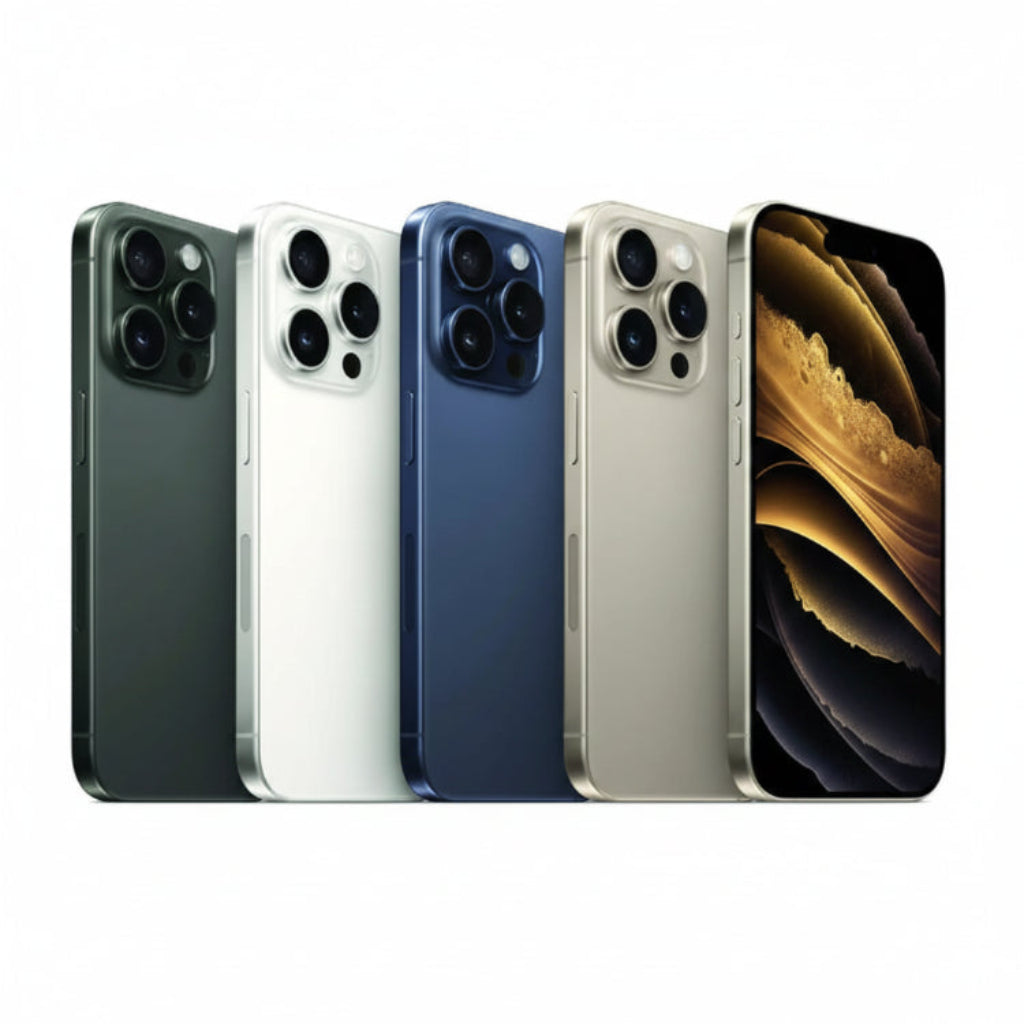 Apple iPhone 15 Pro - 128GB, 256GB, 512GB, 1TB - Black, White, Blue, Natural Titanium - Excellent - Refurbished