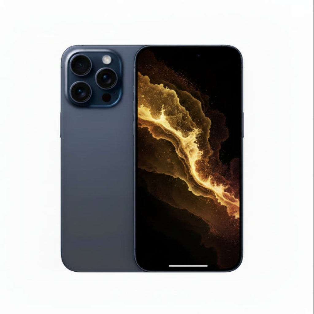 Apple iPhone 15 Pro Max - 256GB / 512GB / 1TB - Black, White, Blue & Natural Titanium - Good - Refurbished - Blue Titanium / 256GB