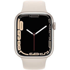 Apple Watch S7 GPS 41mm Starlight Aluminium Case with Starlight Sport Band (Refurbished Grade-B )