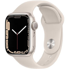 Apple Watch S7 GPS 41mm Starlight Aluminium Case with Starlight Sport Band (Refurbished Grade-B )