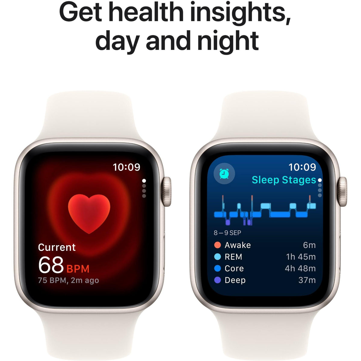 Apple Watch SE (2nd Gen) 44mm GPS + Cellular Starlight Aluminium Case with Starlight Sport Band (Opened Never Used)