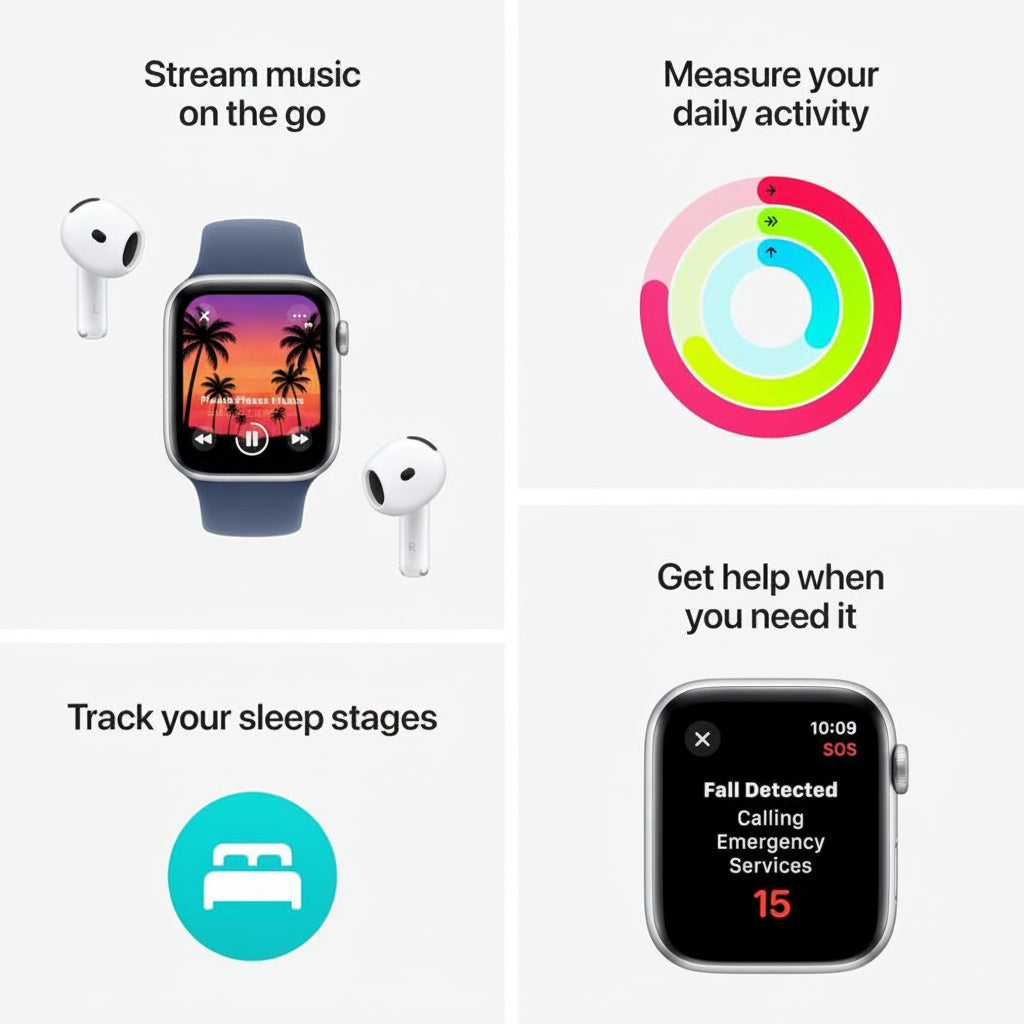 Apple Watch SE 2nd Gen GPS 44mm Midnight - Excellent - Refurbished