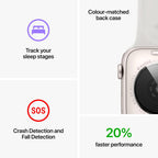 Apple Watch SE (2nd Gen) 44mm GPS + Cellular Midnight Aluminium Case with Midnight Sport Band - (Refurbished Grade-B)