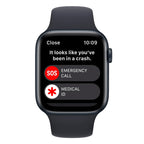 Apple Watch SE (2nd Gen) 44mm GPS + Cellular Midnight Aluminium Case with Midnight Sport Band - (Refurbished Grade-B)