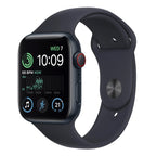 Apple Watch SE (2nd Gen) 44mm GPS + Cellular Midnight Aluminium Case with Midnight Sport Band - (Refurbished Grade-B)