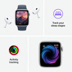 Apple Watch SE GPS + Cellular 44mm Sport Band Aluminum Case – Midnight (M/L) (AU Version) - Box Damaged