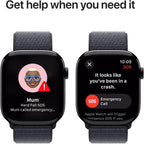Apple Watch Series 10 46mm Jet Black Aluminium Case GPS + Cellular Sport Loop AU Version ( Open Never Used )