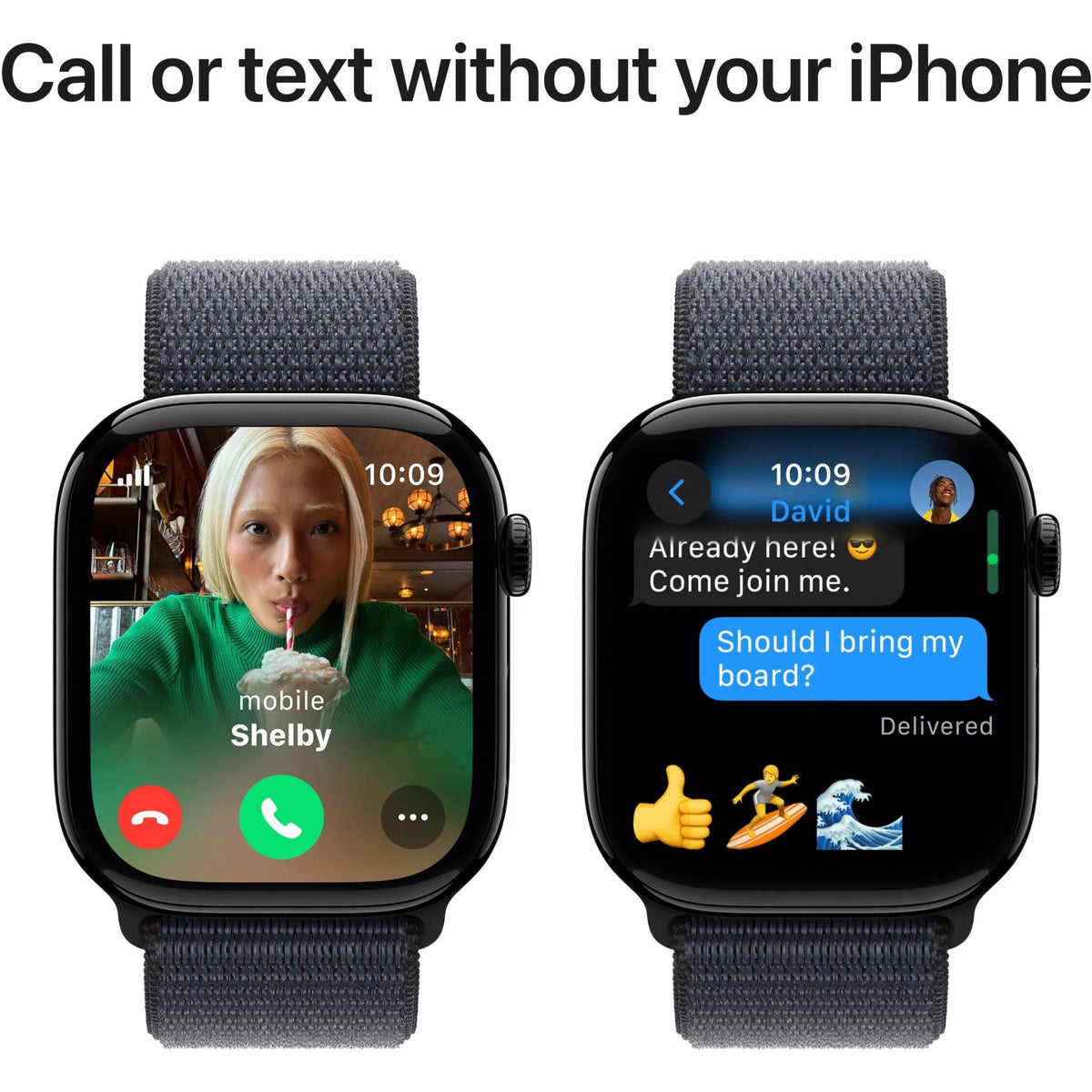 Apple Watch Series 10 46mm Jet Black Aluminium Case GPS + Cellular Sport Loop AU Version ( Open Never Used )