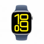 Apple Watch Series 10 46mm Silver Aluminium Case Denim Sport Band (M/L) GPS + Cellular Smartwatch (Copy) Apple