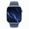 Apple Watch Series 10 46mm Silver Aluminium Case Denim Sport Band (M/L) GPS + Cellular Smartwatch (Copy) Apple