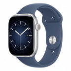 Apple Watch Series 10 46mm Silver Aluminium Case Denim Sport Band (M/L) GPS + Cellular Smartwatch (Copy) Apple