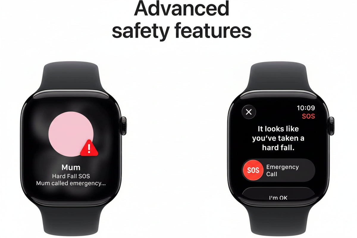 Apple Watch Series 11 46mm Jet Black Aluminium Case GPS Sport Band (M/L) – Black APPLE