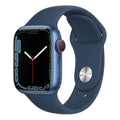 Apple Watch Series 7 41mm Blue Aluminium Case With Abyss Blue Sport Band GPS + Cellular ( Grade - A )